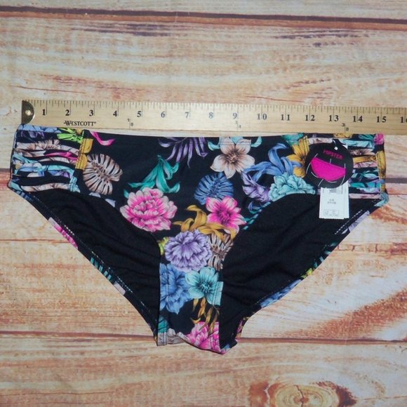 NOBO No Boundaries Floral Bikini To Bottoms - L/G 11-13 - NWT - Picture 8 of 13
